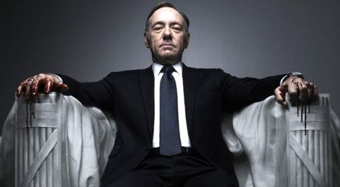 Kevin Spaces in "House of cards" House of cards banner