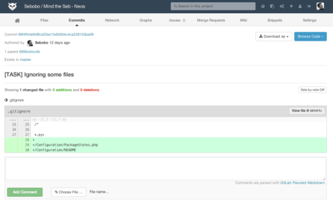 Commit details Commit details