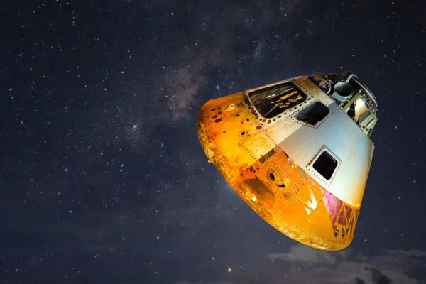 Space capsule landing