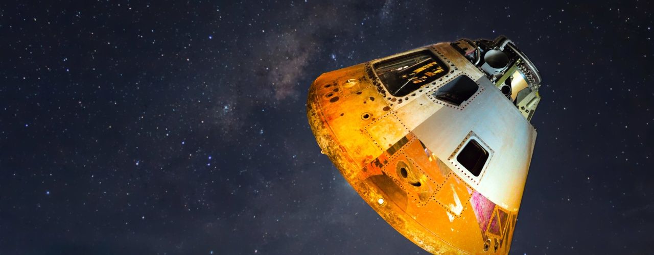 Space capsule landing