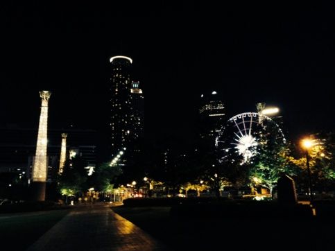 Atlanta bei Nacht Nachtaufnahme von Atlanta